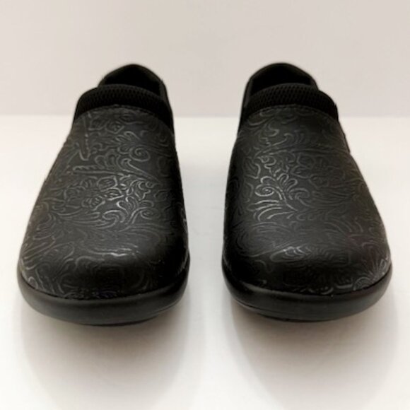 Alegria Duette Aged Ink Shoes Slip On Comfort Workwear Floral Women's 6-6.5 - Picture 2 of 7